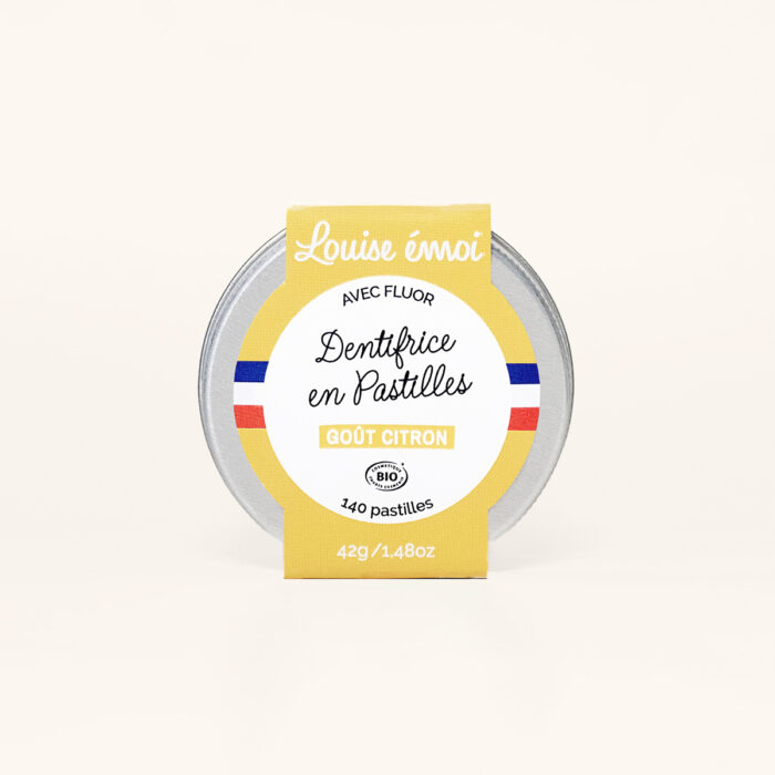 dentifrice solide en pastille citron